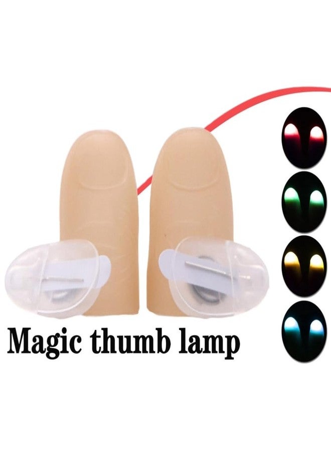 MilesMagic Set of 2 Magic Light Up Thumb Tip | Lights from Everywhere | Easy to Do Flash Lights from Anywhere Close Up Routines Finger Illusion Magic Trick (Green) - Image 5